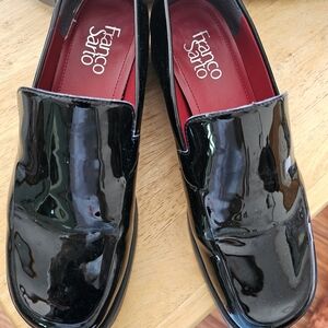 Francosarto Black Patent Leather, size 8 Wide!